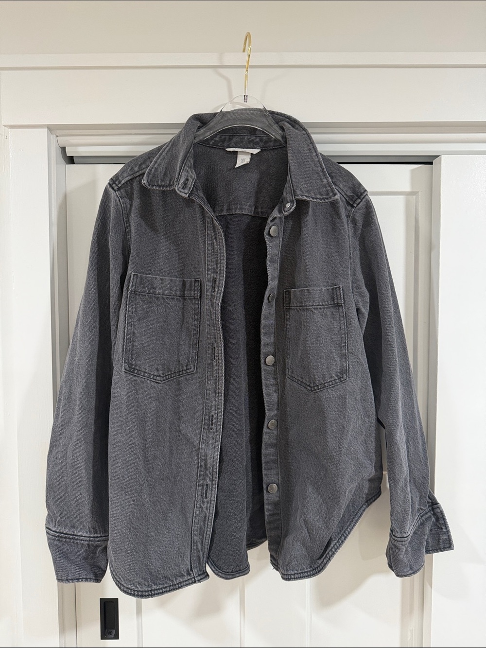H&M Charcoal Gray Jean Jacket